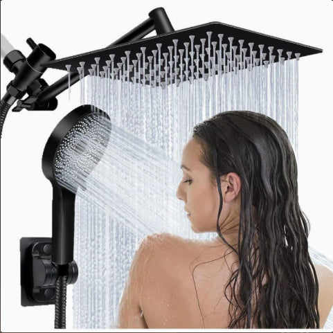 Pressurized Stainless Steel Shower Head Set with Multiple Spray Modes