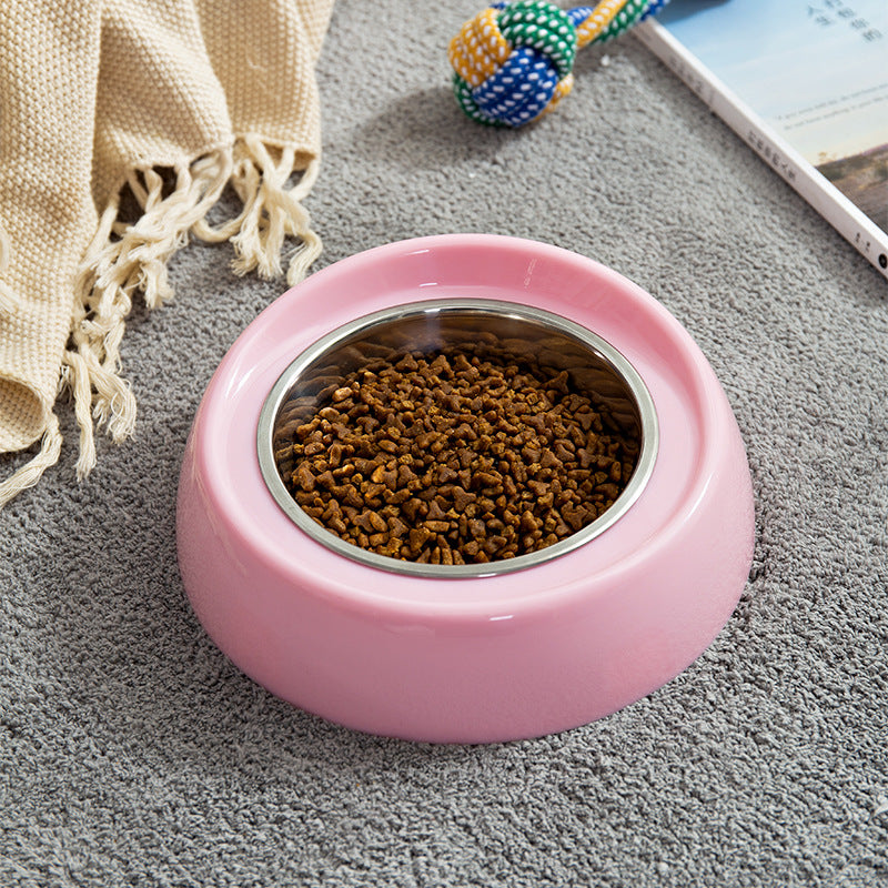 Single Bowl Pet Food & Water Bowl for Cats and Dogs - Plastic & Stainless Steel Options