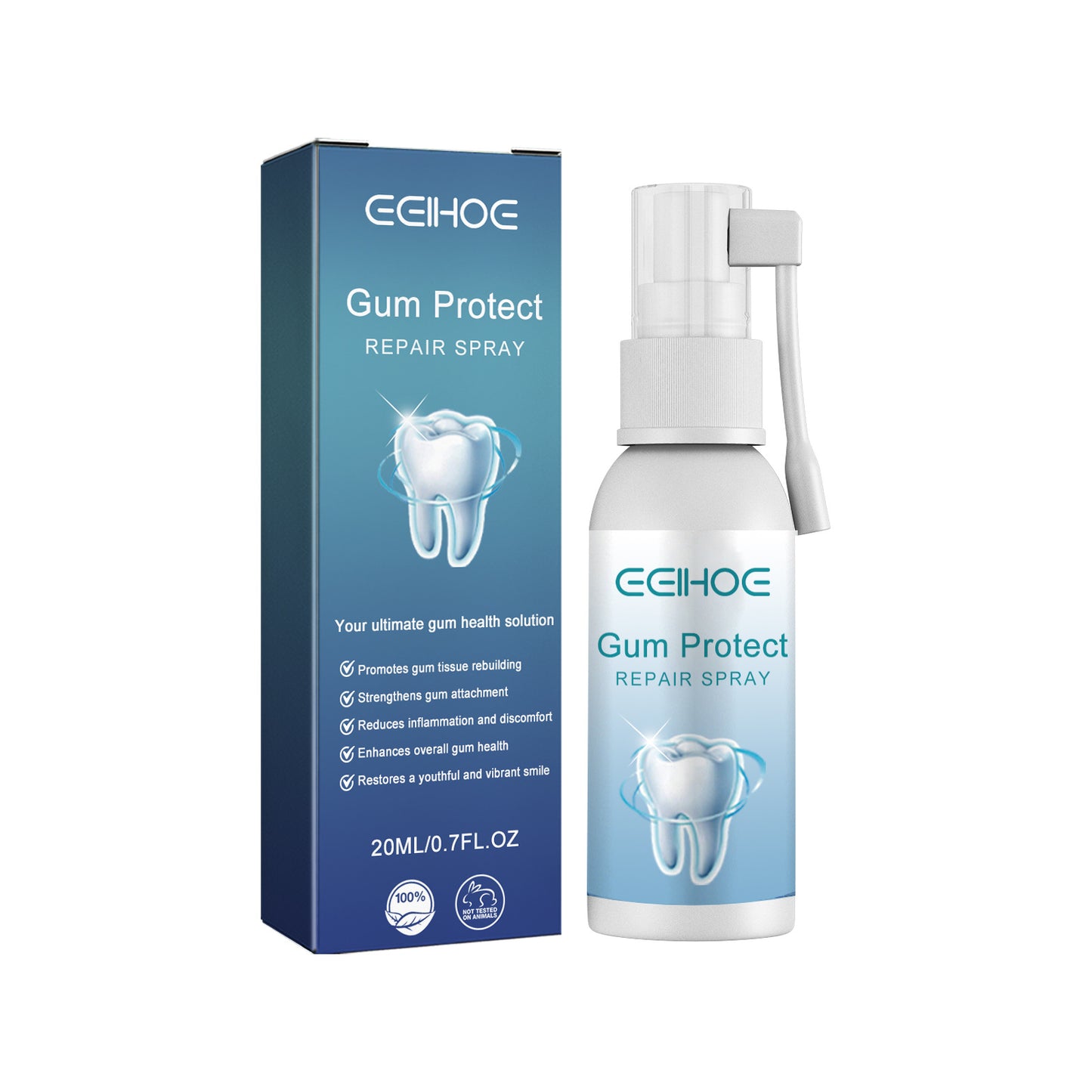 Natural Gum Repair Treatment - 30ml Oral Care Solution for Tooth Stains