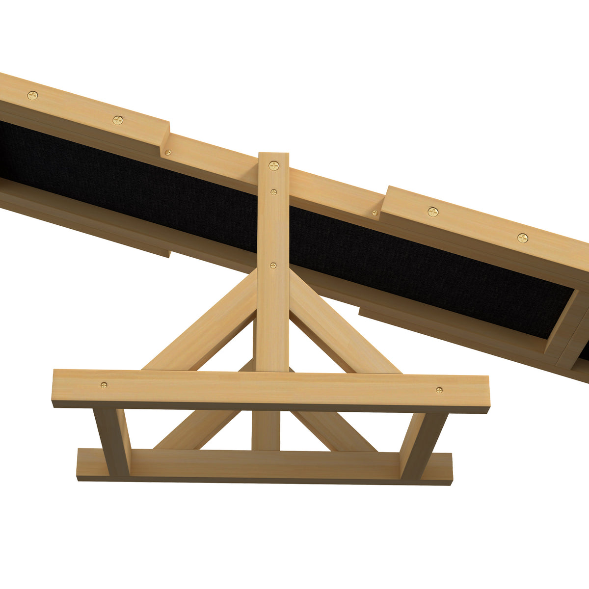 Dog Agility Seesaw for Training and Exercise - Yellow, 815x350x150mm