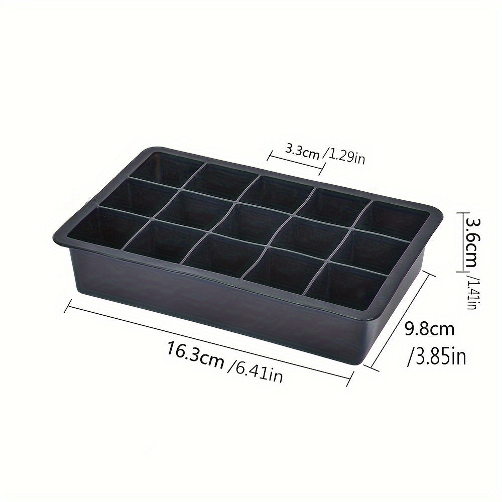 Large Silicone Ice Cube Tray Mold - Reusable, Non-Stick, Easy Remover