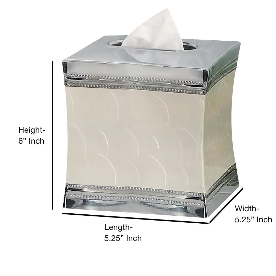 Tissue Box Fantasy Stainless Steel Square Facial Cover Holder