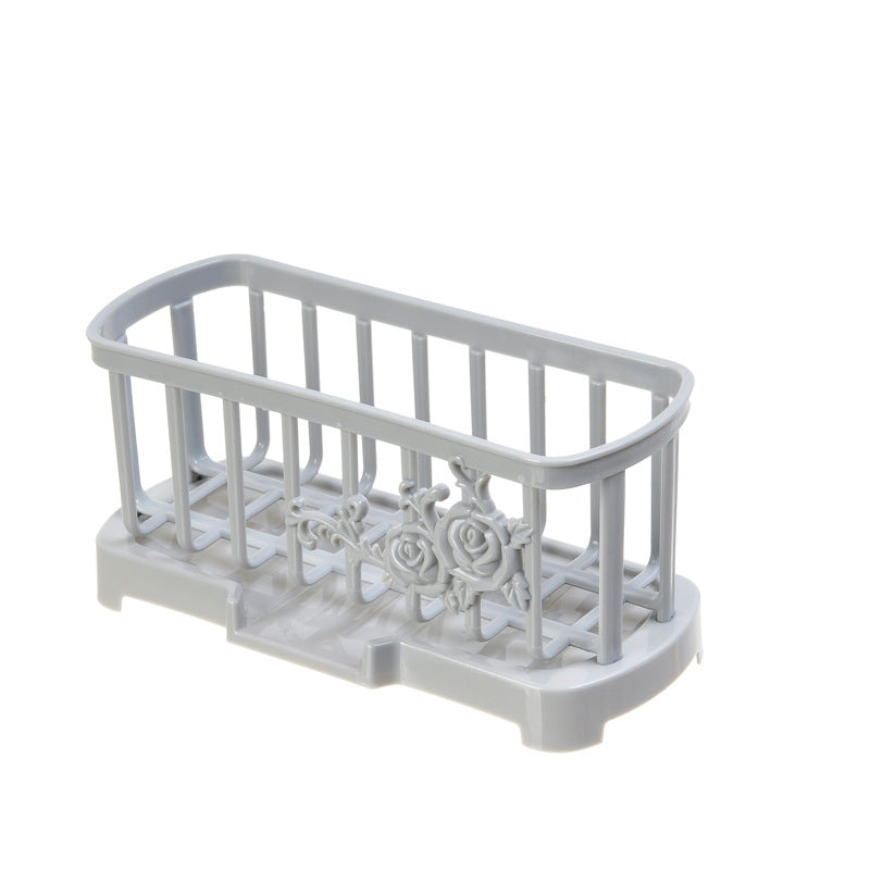 Sponge Shelf Organizer for Kitchen Storage - Gray
