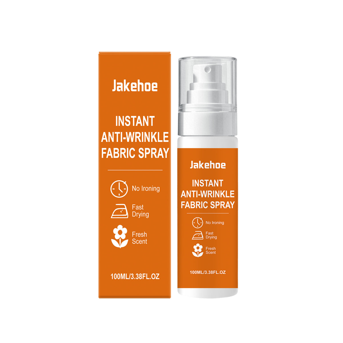 Instant Anti-Wrinkle Fabric Spray 100ml - Wrinkle Releaser for Clothes