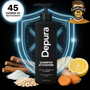 Zinc & Activated Charcoal Deep Clean Shampoo for Hair Loss & Scalp Detox - 1pc