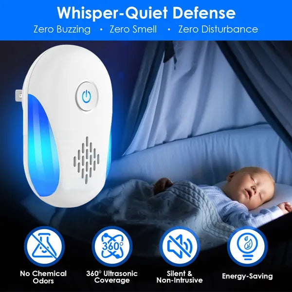 6-Pack Ultrasonic Pest Repellers - Indoor Pest Control