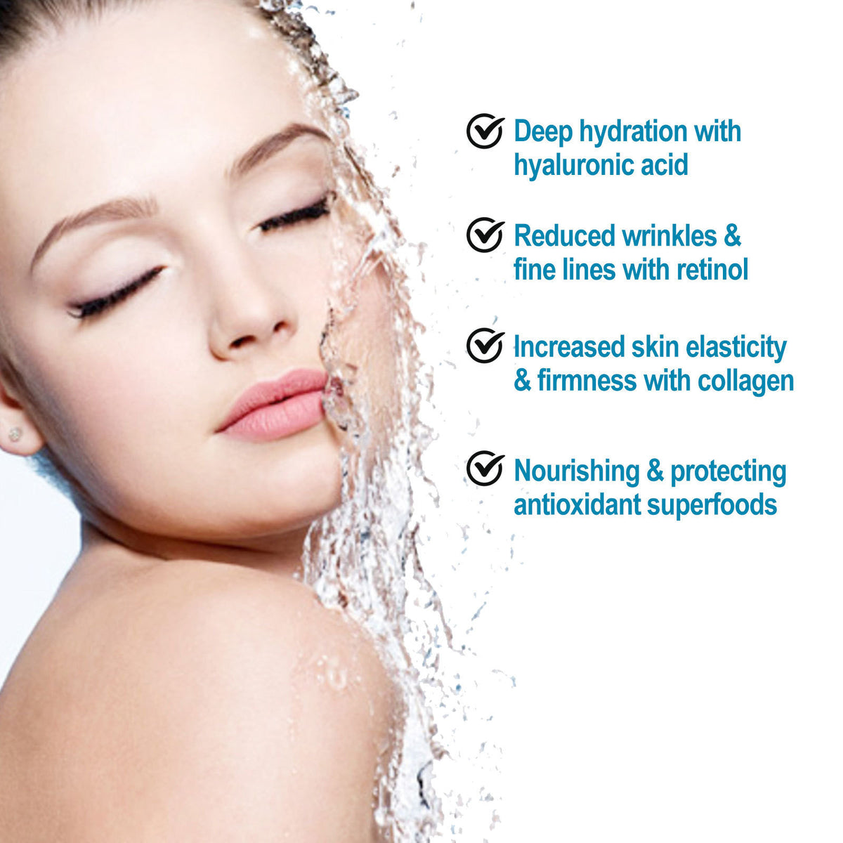 Retinol Deep Moisturizing Face Cream for Wrinkle Fading - 48ml