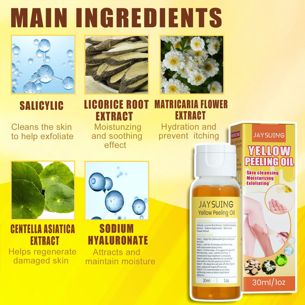 Brightening Exfoliating Body Oil - 30ml