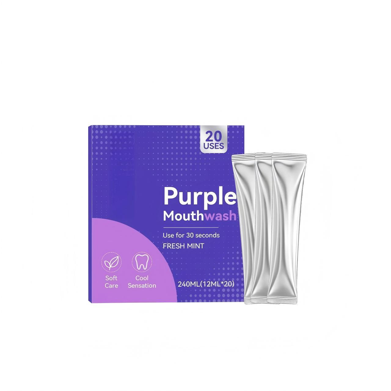 Refreshing Mouthwash - 240ml Fluoride Oral Rinse for Daily Dental Care