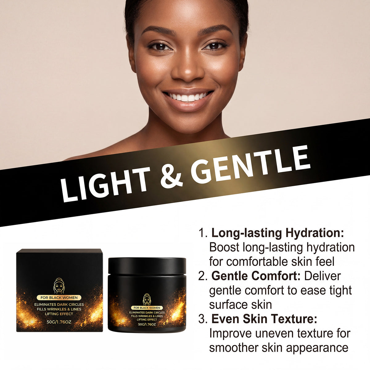 Lifting Cream for Face - 50g Firming Skin Care Moisturizer