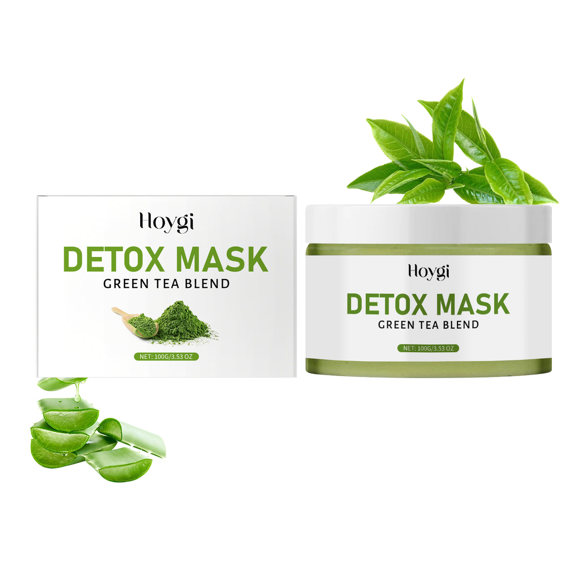 Green Tea Facial Mask 100g - Clarifying Skin Care Mask for All Skin Types