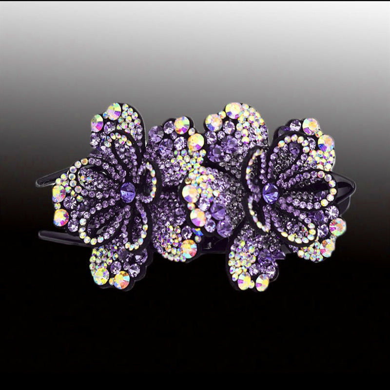 Fashion Flower Ponytail Clip Hairpin - Multiple Colors