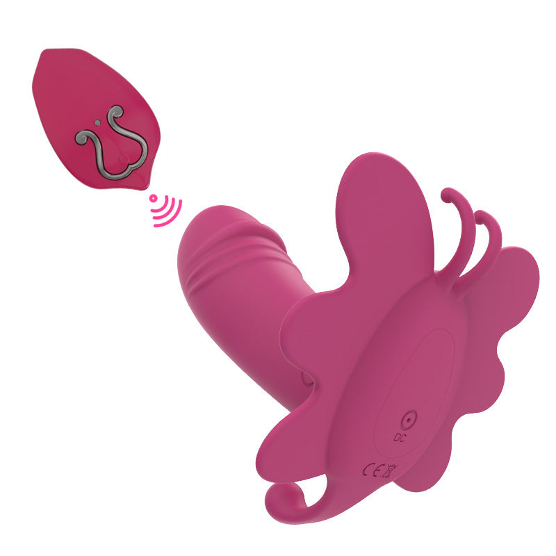 Women's Remote Control Butterfly Vibration Massager – Silicone Body Relaxation