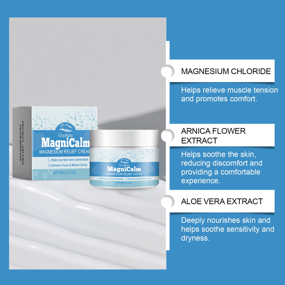 Magnesium Soothing Cream Mild Ingredients