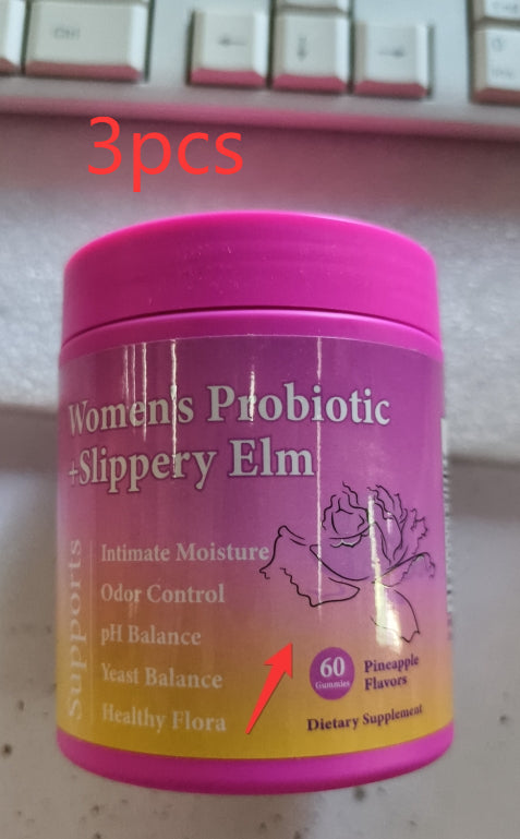 Probiotic Gummies for Women - 60 Pineapple Flavor Tablets