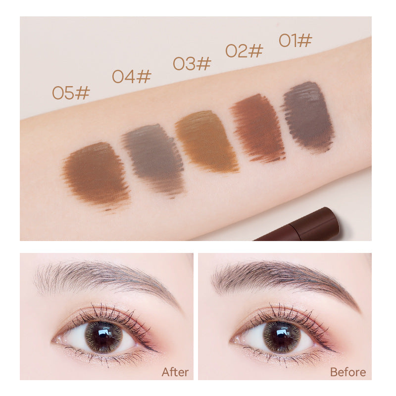 Sweatproof Semi-Permanent Light Brown Eyebrow Gel for Natural Look