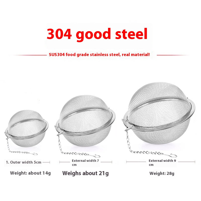 Stainless Steel Tea Ball Infuser - Multiple Sizes for Loose Leaf Tea