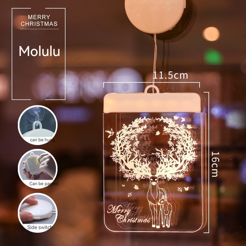 Christmas Pendant Light with Ambience Lighting - USB Powered Festive Decor