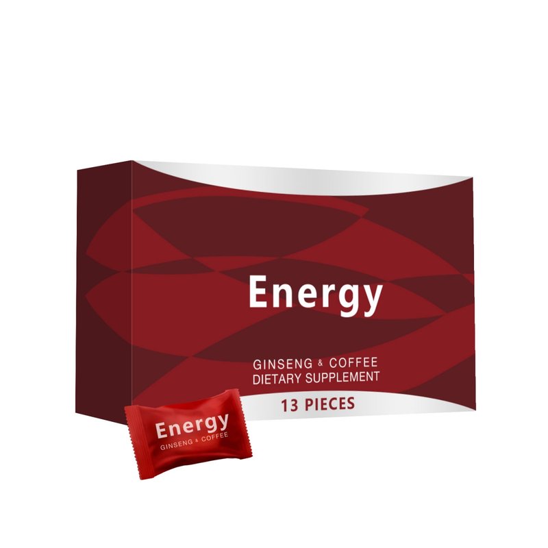 Energy Hard Candy with Ginseng & Coffee - 13 Pieces