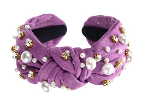 Pearl Knotted Headband - Solid Colors