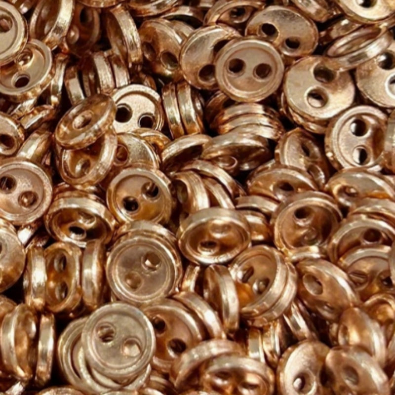 Mini Metal Button Assortment for Crafts and Sewing - 100pcs Small Doll Accessories
