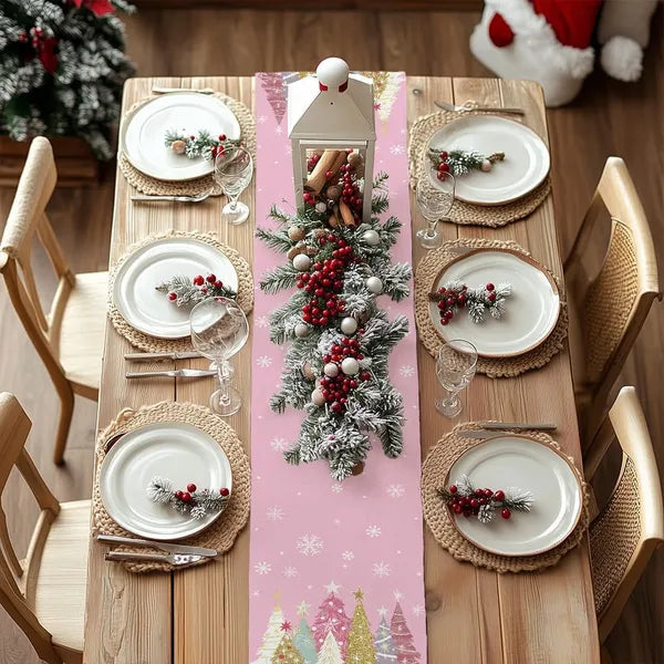 Christmas Table Runner 13x72 Inch - Festive Holiday Decor