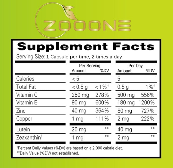 Lutein Eye Vitamin Supplement - 90 Tablets
