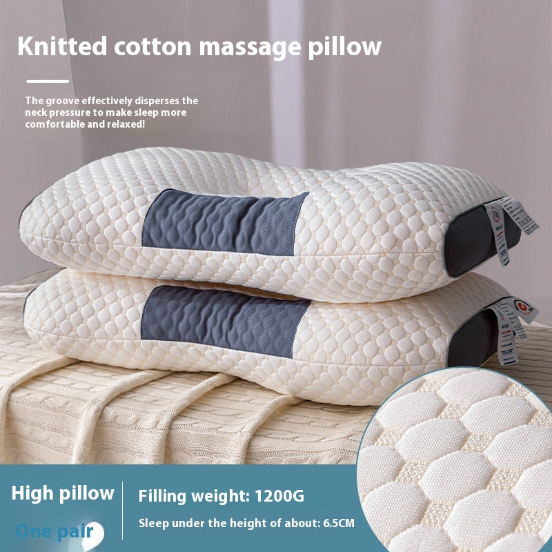 Cervical Support Pillow Pair for Better Sleep and Neck Relief