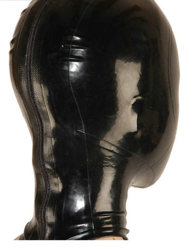 Latex Mask Zipper Cosplay Headgear for Adults - Multiple Styles
