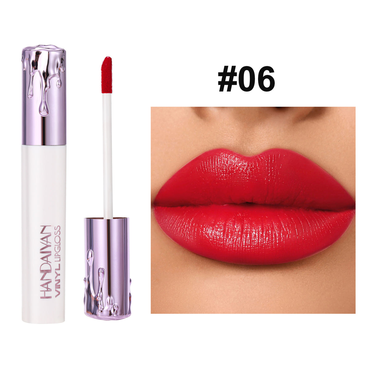Matte Lip Gloss Long Lasting Waterproof No Stain on Cup - Moisturizing Lip Lacquer