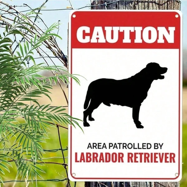 Vintage Labrador Retriever Metal Sign - Rustic Wall Art