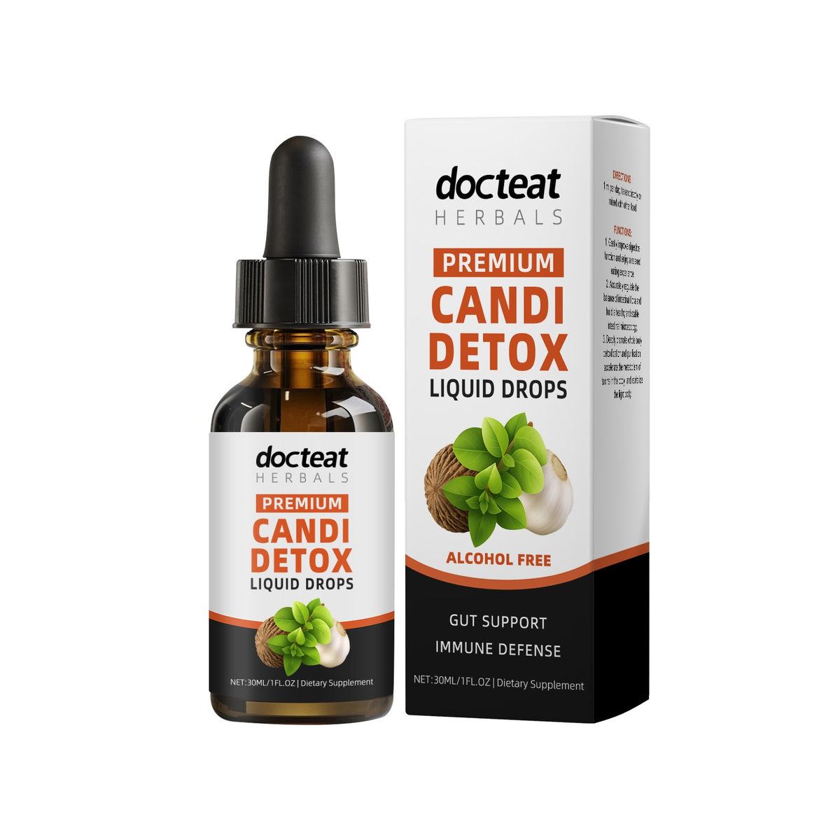 Liquid Drops 30ml Herbal Health Supplement with Oregano Aloe & Lactobacillus