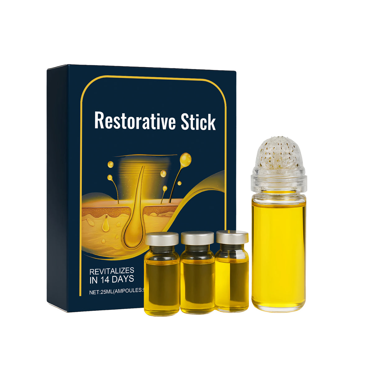 Skin Care Kit with Repair Serums and Rollers - Hydrating Facial Set