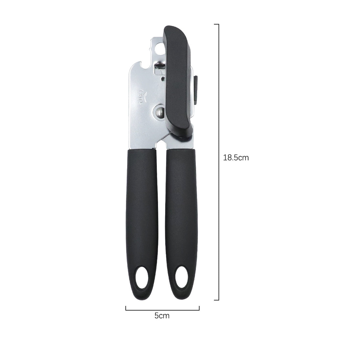 Stainless Steel Can and Bottle Opener Kitchen Tool - Black