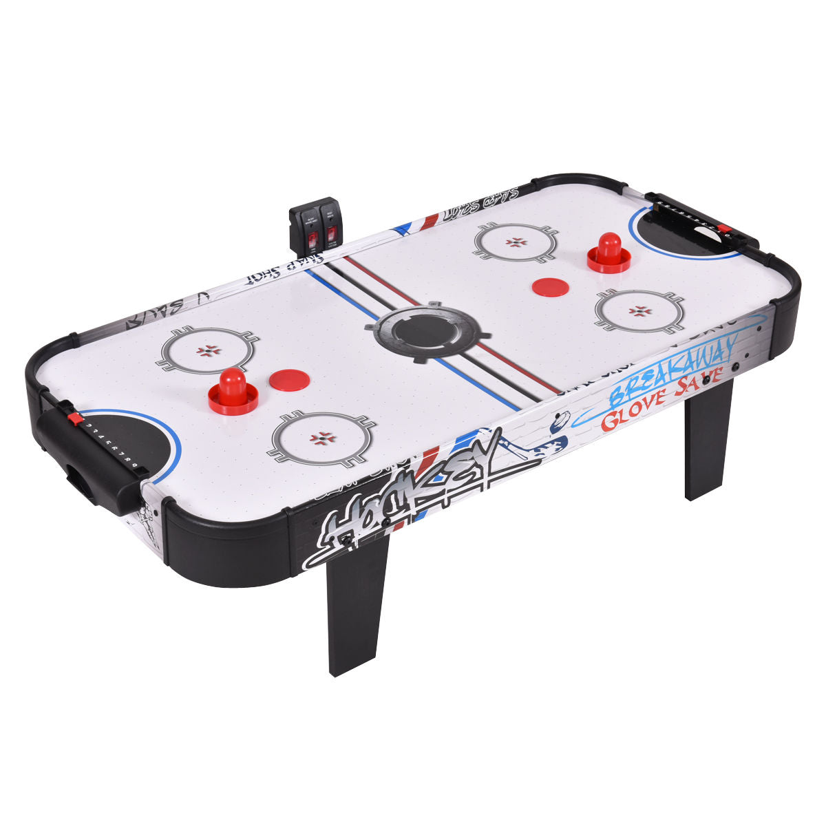 42-Inch Air Hockey Tabletop with Electronic Scorer & 2 Pushers