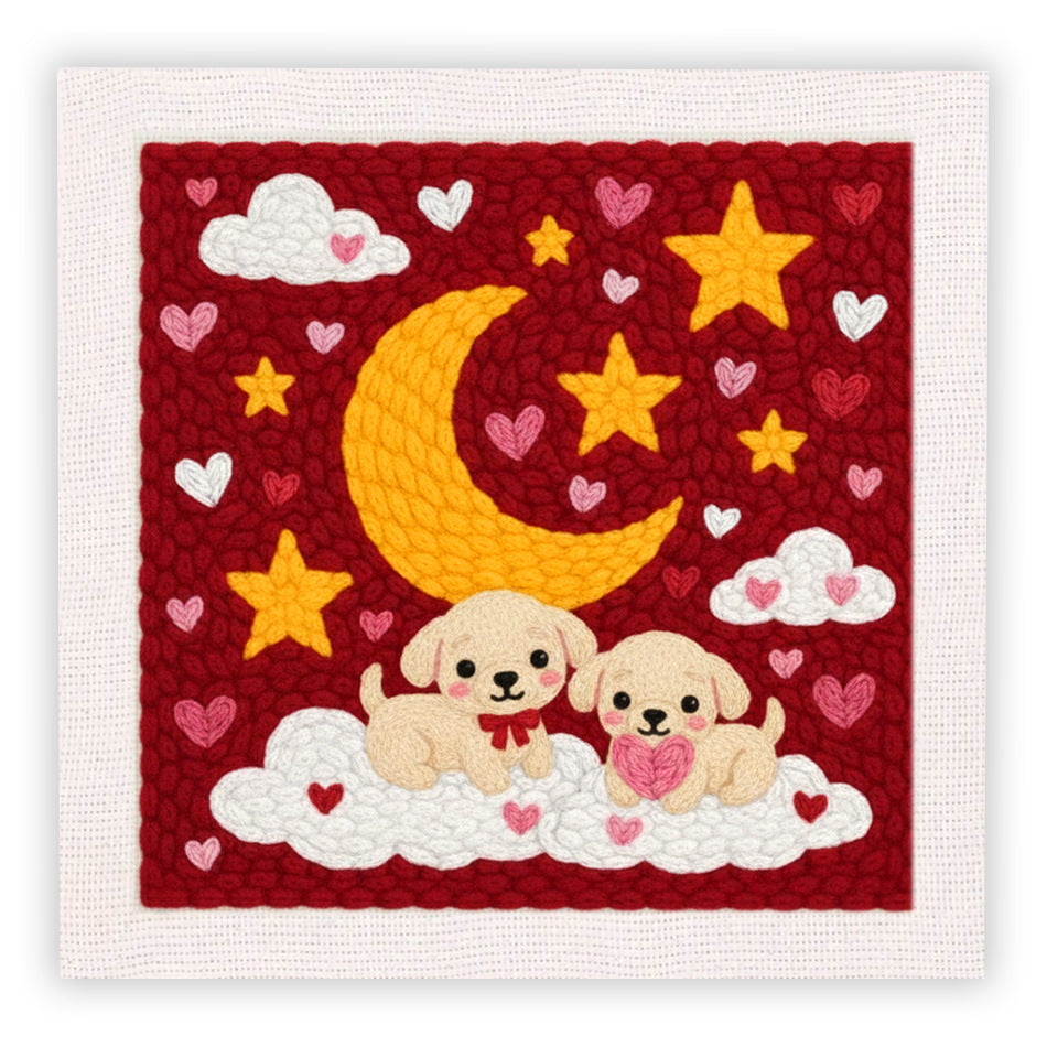 Handmade Embroidery Floral and Animal Wall Art - Creative Gift