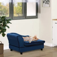 Luxury Dog Couch Bed with Hidden Storage - Soft Foam Pet Sofa for Small Dogs & Cats