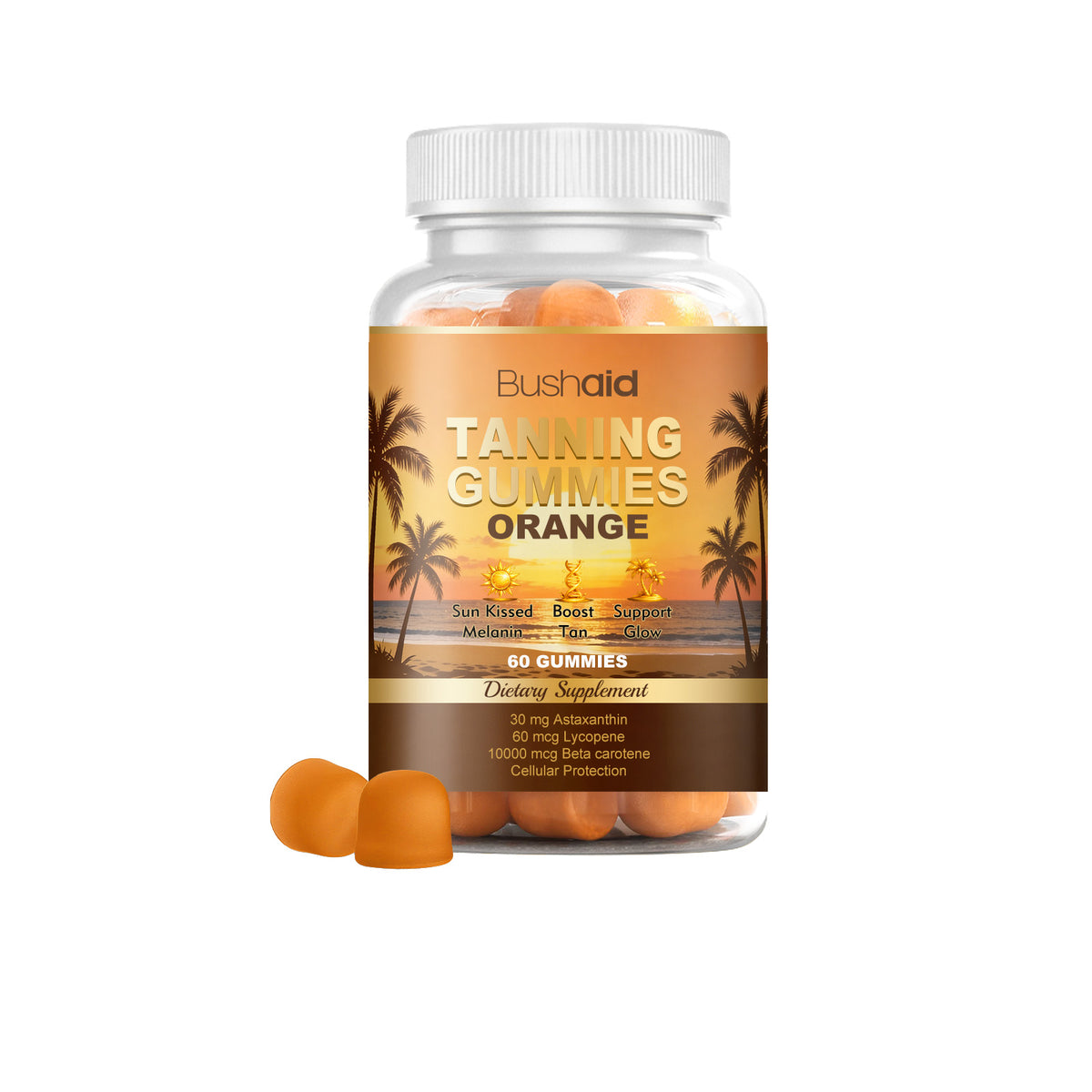Vitamin C & E Soft Gummies - 60 Count Dietary Supplement for Immune & Skin Health