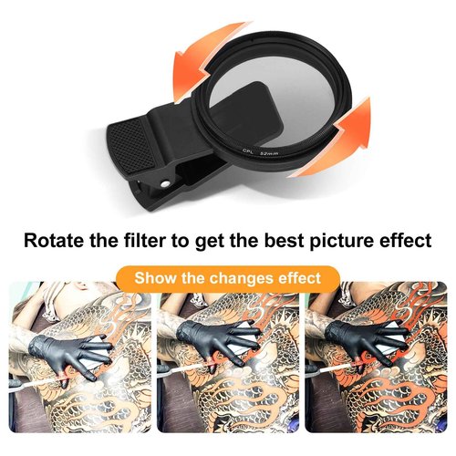 Tattoo Light Kits: Polarized LED Tattoo Work Light with Tattoo Vision Lenses and Extra Frame for Eliminating Shadows, High Definition,Equipped with 360°Tattoo Lights Stand