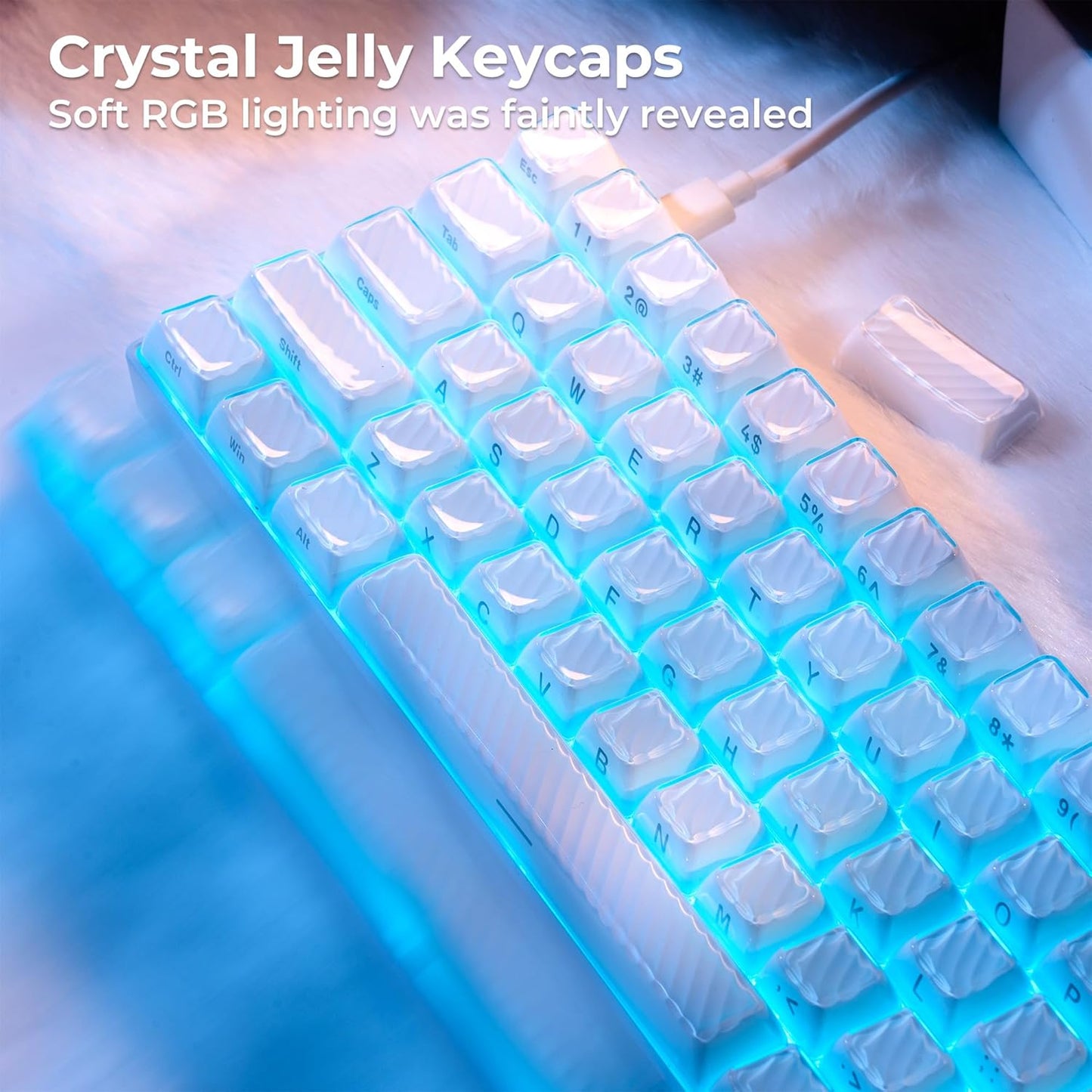 XVX M67 60% Keyboard and Crystal Jelly Keycaps