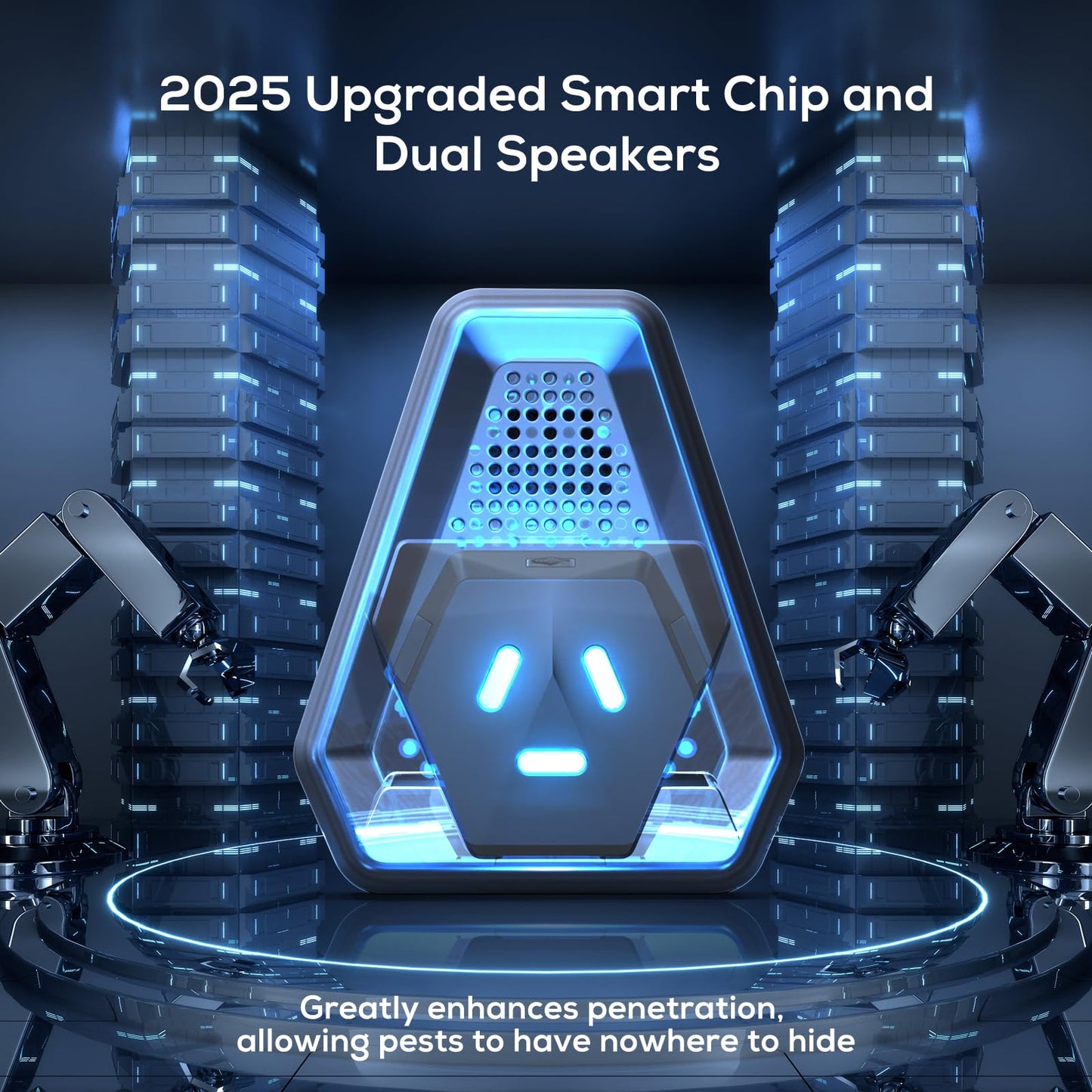 2025 Upgraded Ultrasonic Repeller & Insect Indoor Repeller,Ultrasonic and Repellent for Roach,Rodent,Mouse,Bugs,Mosquito,Mice,Spider,Ant,3 Mode Switching,6 Packs