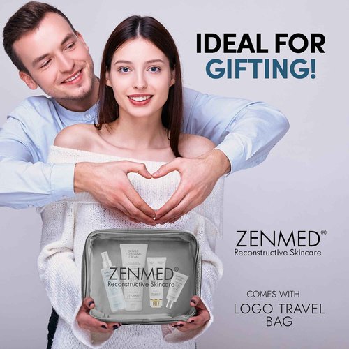 ZENMED Free and Clear Combo with Omegaceramide, Gentle Cleansing Cream, Support Serum, Facial Cleansing Gel