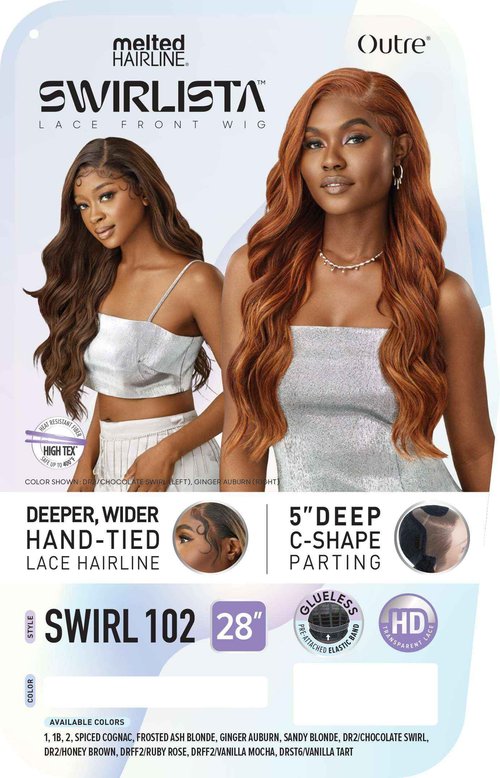 Outre Lace Front Wig - Melted Hairline - Swirlista - Swirl 102 (DR2/CHOCOLATE SWIRL)