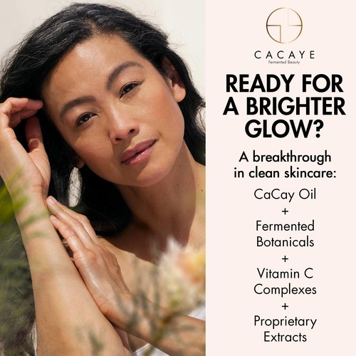 CACAYE Vitamin C Oil for Face, 1 ounce - Gentle, Brightening Facial Oils - Firming, Hydrating, Smoothing - Anti Aging Facial Oil Moisturizer for Wrinkles, Fine Lines, and All Skin Types