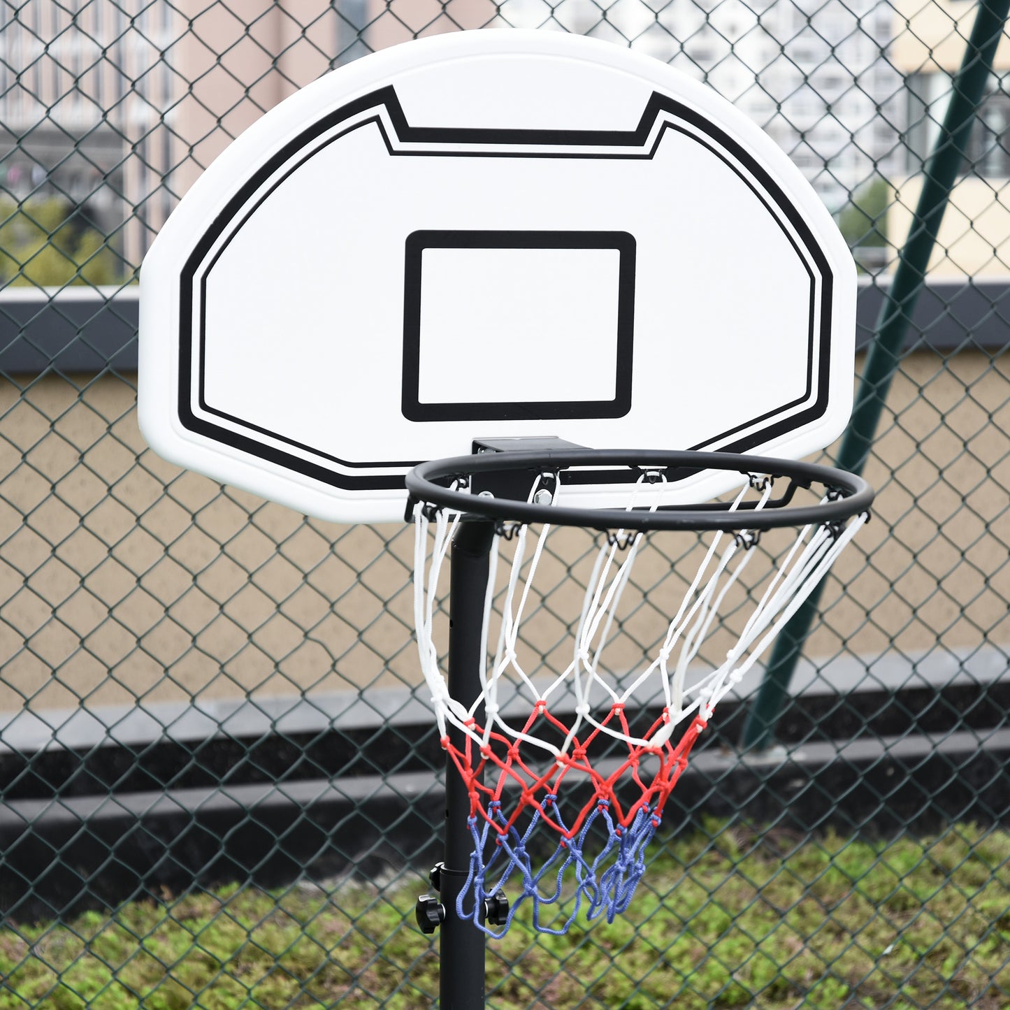 Height Adjustable Portable Basketball Hoop with 30" Backboard