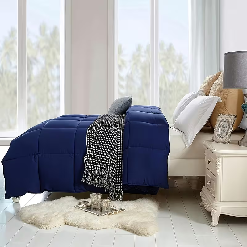 All Season Cooling Comforter - Premium Down Alternative Duvet Insert - Reversible Design