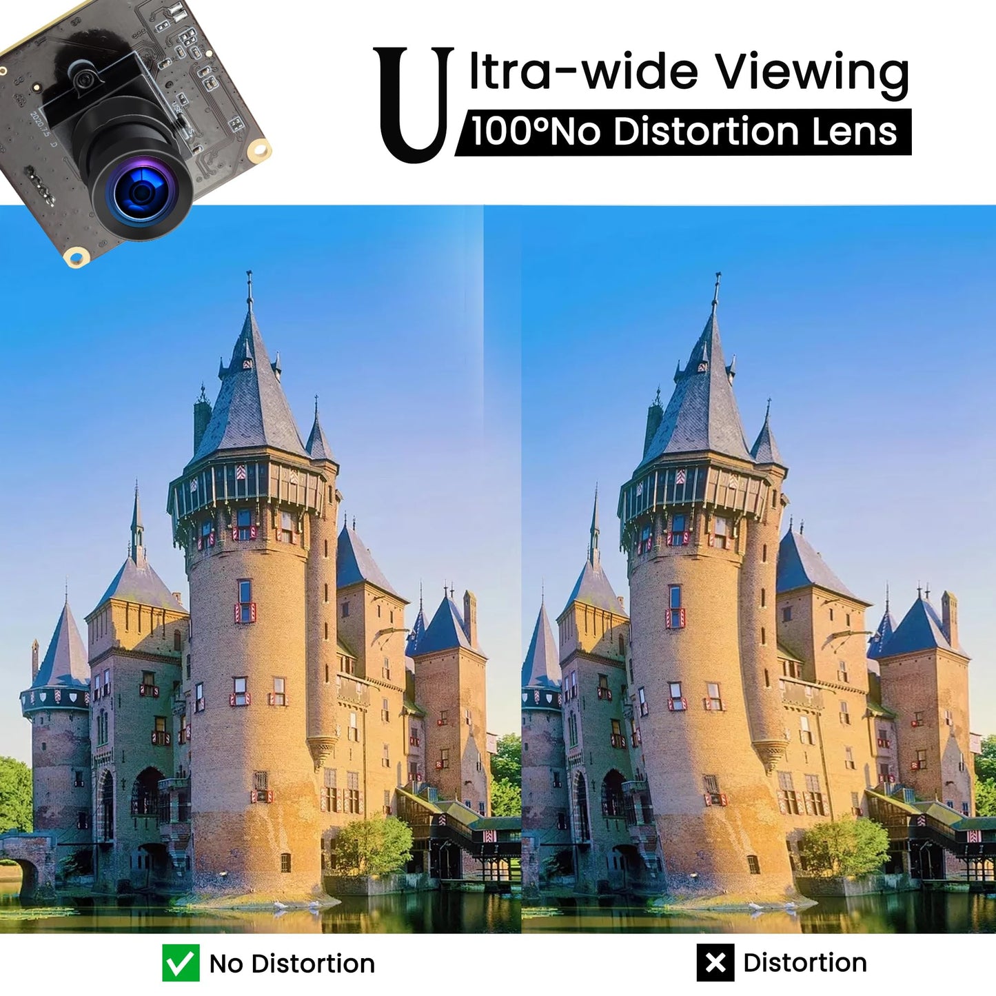 ALPCAM 1080P USB Camera Module HD 2MP High Speed 60fps 120fps 260fps Indudtrial Mini Webcam UVC Golf Swing Camera Module with No Distortion Lens for Linux Windows Android