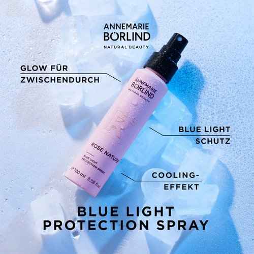 ANNEMARIE BÖRLIND Rose Nature System Blue Light Protection Spray (3.38 Fl Oz) - Reduces the effects of Blue Light, Protects against stress reactions of the skin, Vegan