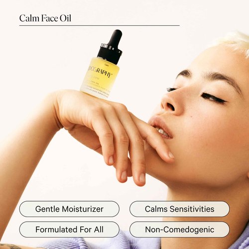 Face Oil Quieting Skincare Beauty Treatment, 13ml. Anti-Aging Vitamin E, Moisturizing Primrose, Soothing Calendula. All Skin Types. Organic Vegan Facial Oil for Women Face Skincare Moisturizer