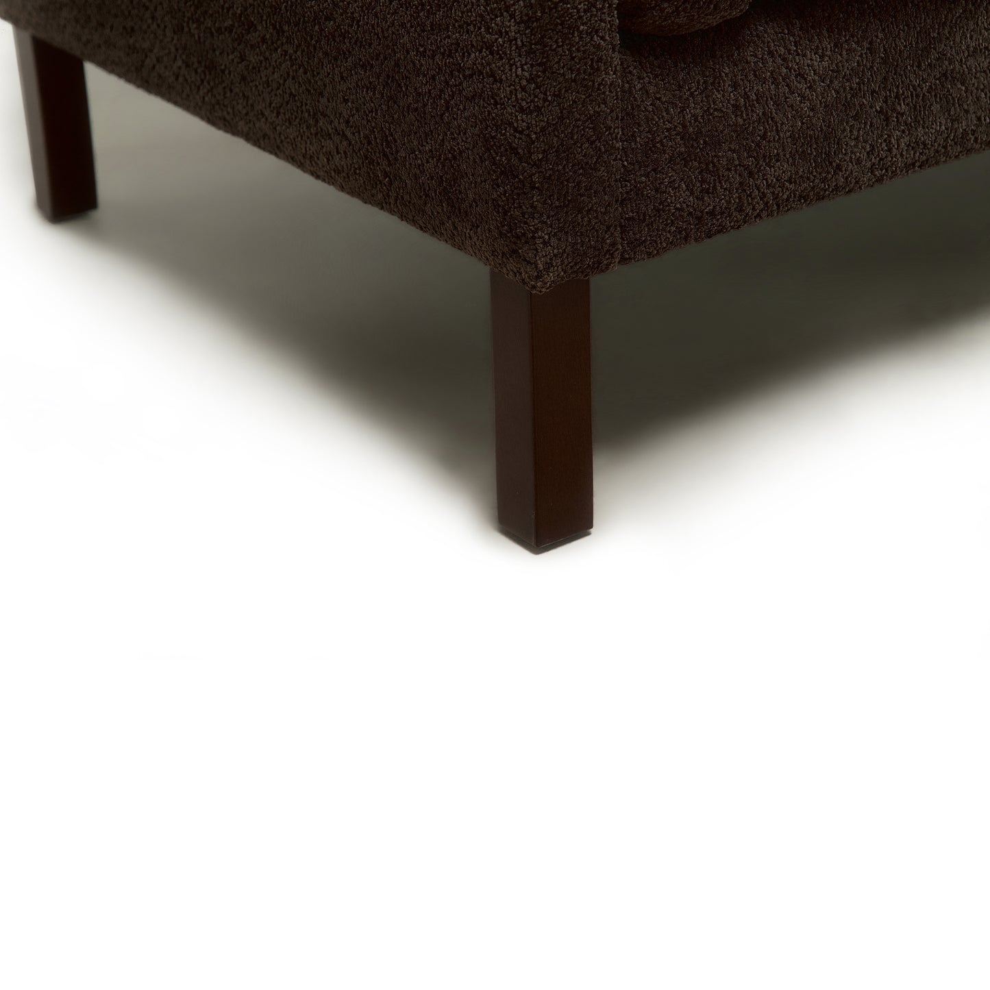 Modern Chenille Loveseat Sofa - 58.27 Inches, Dark Brown